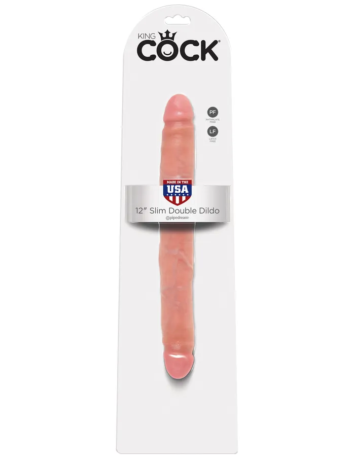 Dildos Pipedream Products King Cock 12in Slim Double Dildo Flesh Dildos Pipedream Products King Cock 12in Slim Double Dildo Flesh