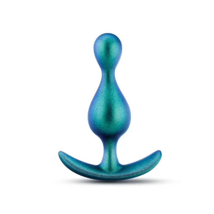 Blush Anal Anal Adventures Matrix By Blush The Photon Plug 45 inch Smooth Tapered Butt Plug in Neptune Teal With Stayput Technology AnchorTech Base