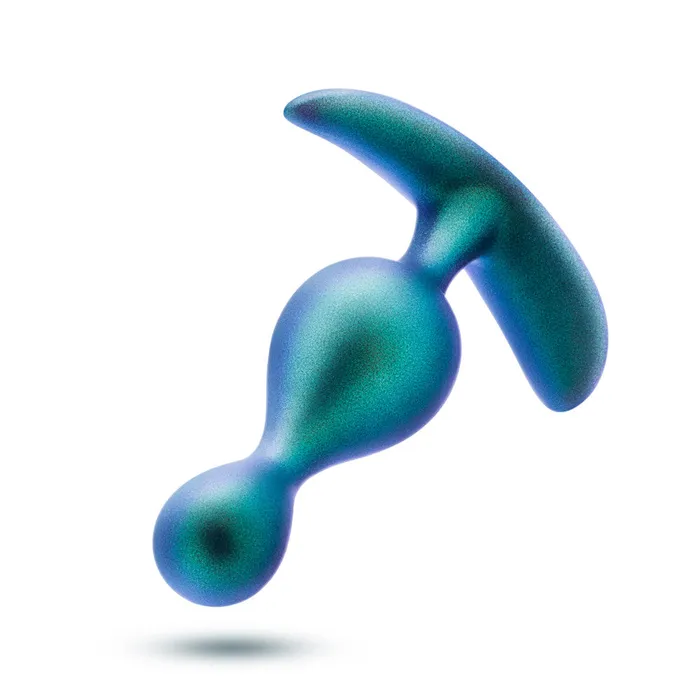 Blush Anal Anal Adventures Matrix By Blush The Photon Plug 45 inch Smooth Tapered Butt Plug in Neptune Teal With Stayput Technology AnchorTech Base