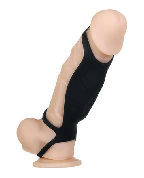 Evolved Novelties Vibrators Gender X Rocketeer Penis Enhancer 9Speed Vibrating Cock Sheath by Evolved Novelties