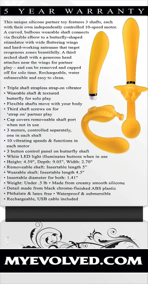 Female Sex Toys Evolved Novelties Evolved The Monarch Strapless Strap On Vibrator