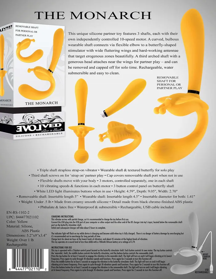 Female Sex Toys Evolved Novelties Evolved The Monarch Strapless Strap On Vibrator