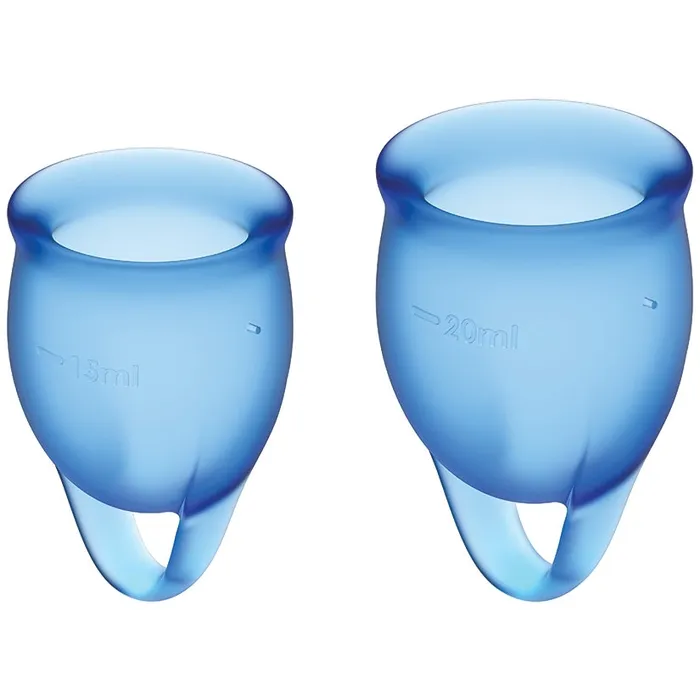 Satisfyer Vibrators Satisfyer Feel Confident Menstrual CupDark Blue Satisfyer Vibrators Satisfyer Feel Confident Menstrual CupDark Blue