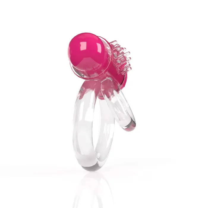 Vibrators Screaming O Pleasure Products 4B Double O 6 Strawberry Pink Low Pitch Bass Screaming O