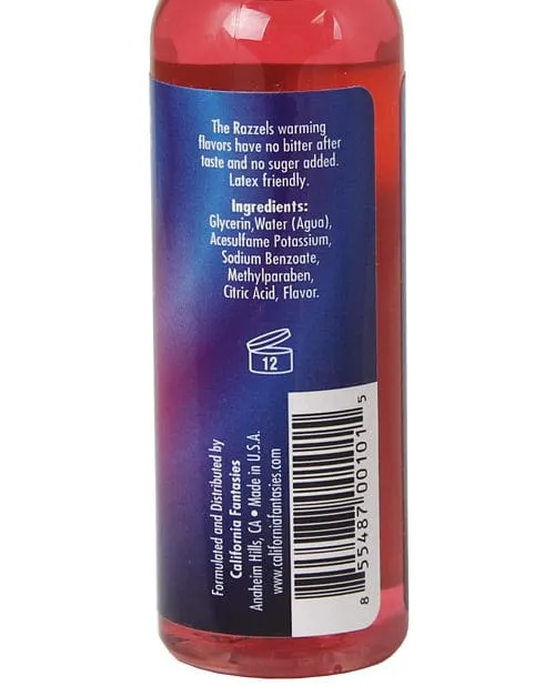 California Fantasies Lubricants Razzels Warming Lubricant California Fantasies Lubricants Razzels Warming Lubricant