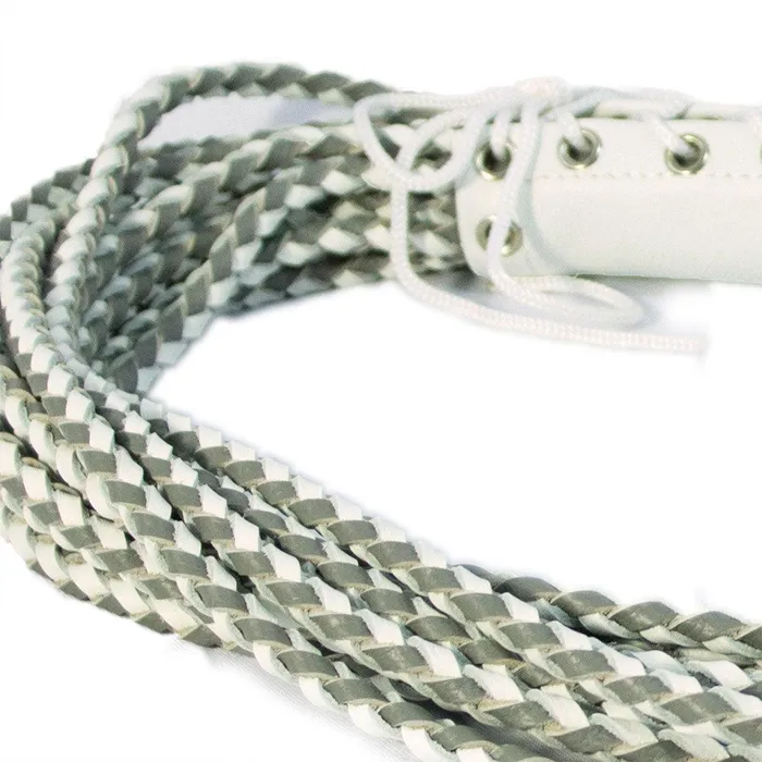 Ruff Doggie Styles Corset Flogger WhiteGrey Vibrators Ruff Doggie Styles Corset Flogger WhiteGrey Vibrators