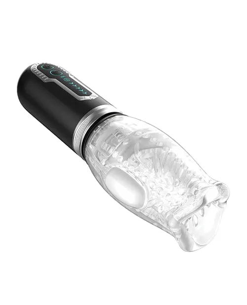 Vibrators SECWELL Male Rose 2 Thrusting Rotator Black Vibrators SECWELL Male Rose 2 Thrusting Rotator Black