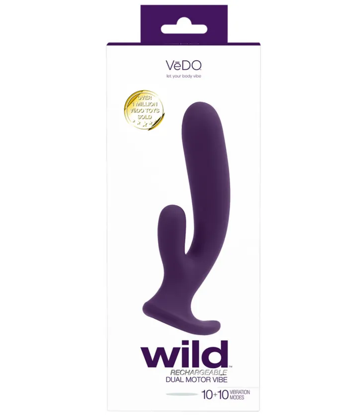 Vibrators The Pleasure Parlor VeDO Wild Duo RabbitStyle Vibrator