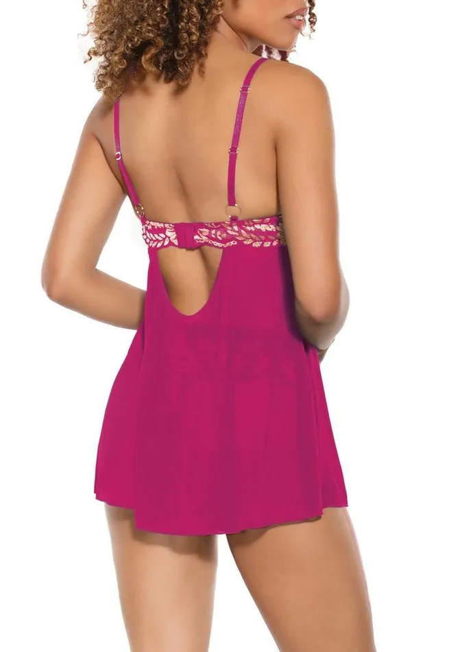 Pink Pussycat Vibrators Pink Pussycat Babydoll and Thong