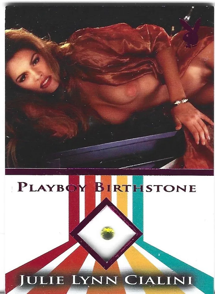 Dans Cards Playboy Boobs Buns Julie Lynn Cialini Pink Foil Birthstone Card Vibrators Dans Cards Playboy Boobs Buns Julie Lynn Cialini Pink Foil Birthstone Card Vibrators