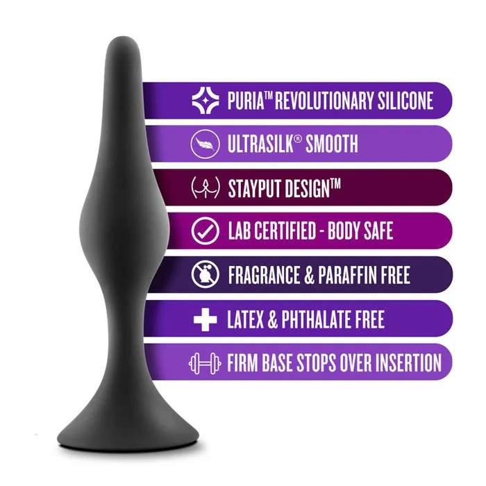 Blush Anal Adventures Silicone Beginner Plug Male Sex Toys
