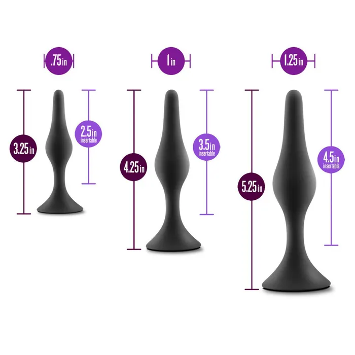 Blush Anal Adventures Silicone Beginner Plug Male Sex Toys