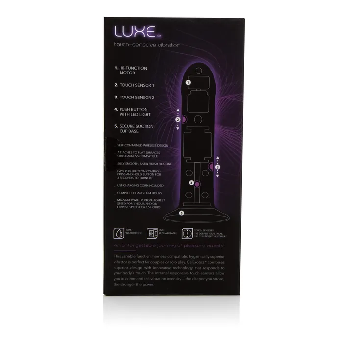CALIFORNIA EXOTIC NOVELTIES Vibrators Luxe TouchSensitive Vibrator CALIFORNIA EXOTIC NOVELTIES Vibrators Luxe TouchSensitive Vibrator