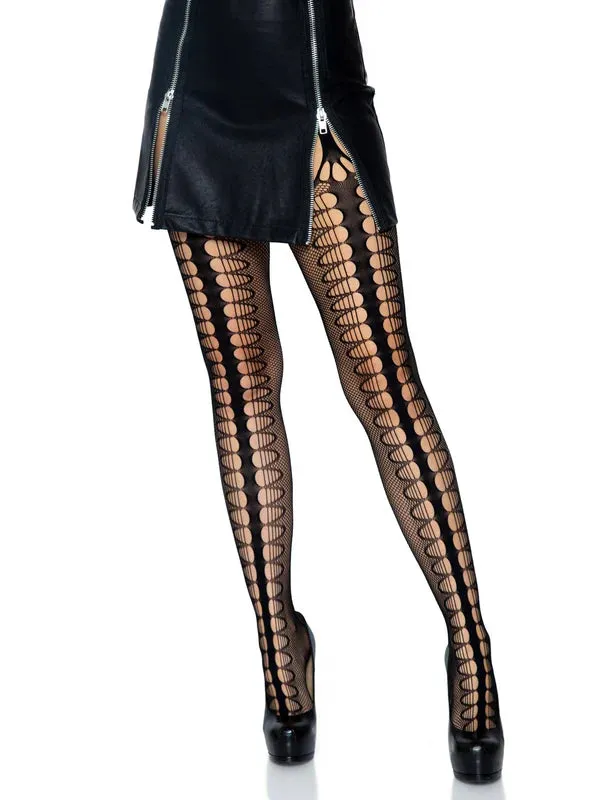 Leg Avenue Vibrators Ally Garter Belt Net Stockings