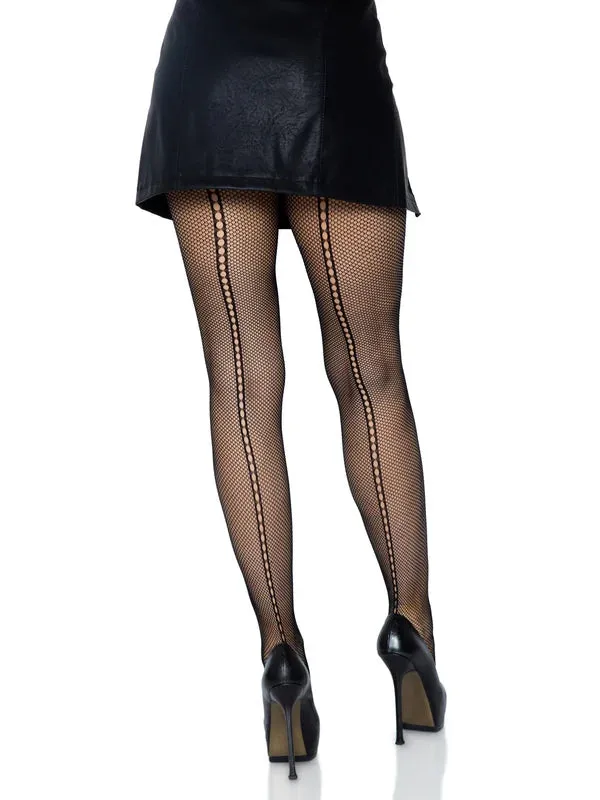 Leg Avenue Vibrators Ally Garter Belt Net Stockings