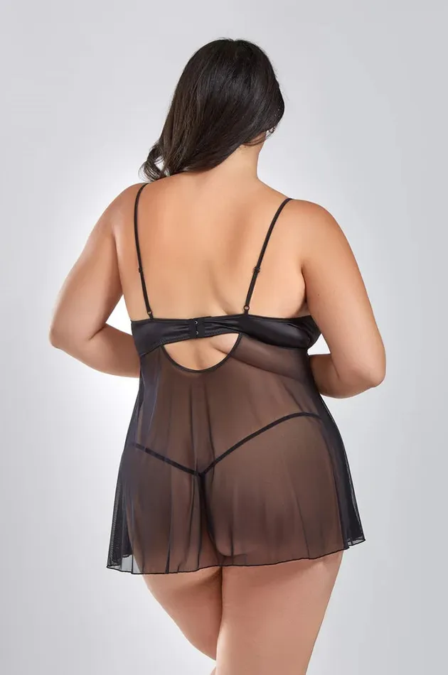 Plus Size Wanda Babydoll iCollection Plus Size