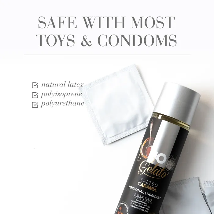 System JO System JO Gelato Salted Caramel Flavored Lube Vibrators