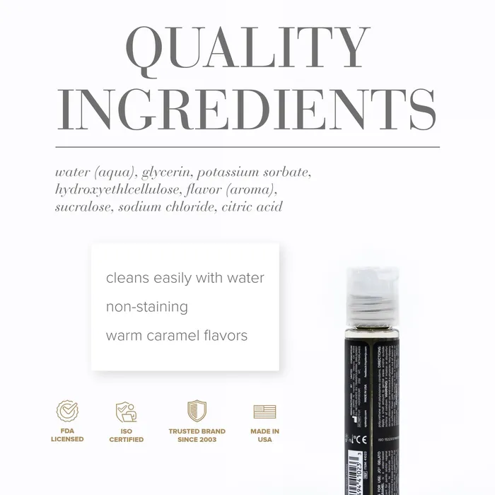System JO System JO Gelato Salted Caramel Flavored Lube Vibrators