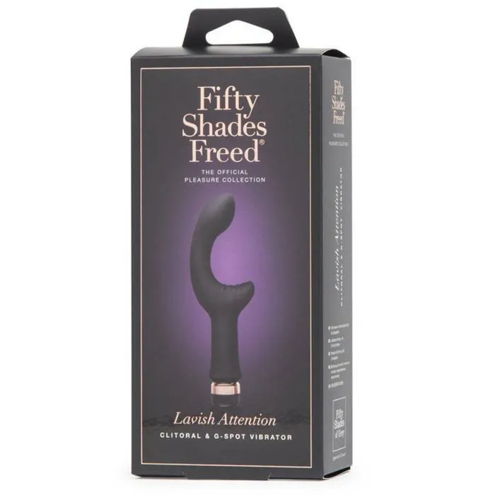 Vibrators Fifty Shades Freed Fifty Shades Freed Lavish Attention Rechargeable Clitoral and GSpot Vibrator