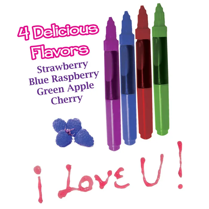 Hott Products Anal Play Pens FruitFlavoured Edible Body Paints