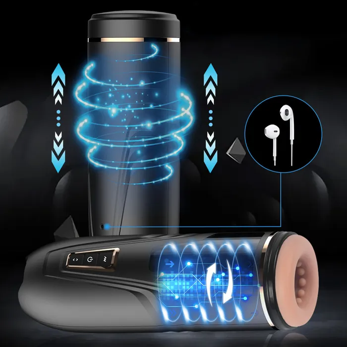 Male Sex Toys Senzhen Xise Rita Cup Thrusting Rotating Moaning Masturbator